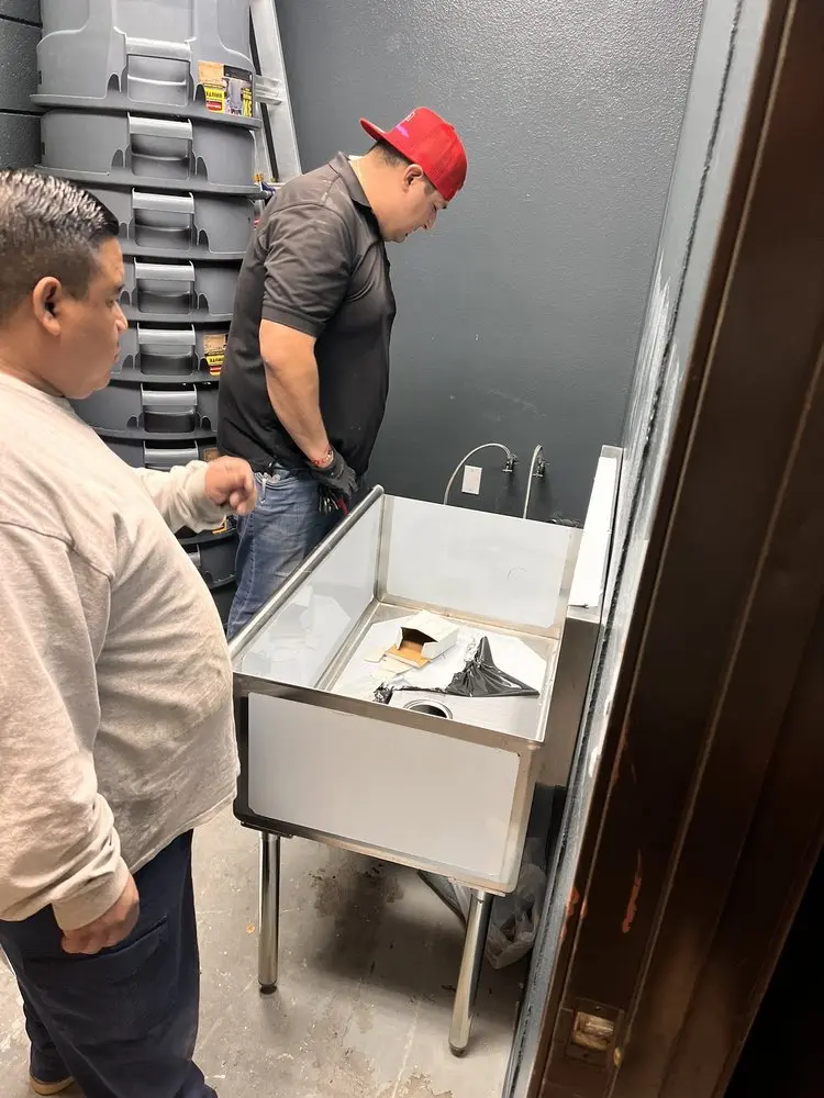 Commercial plumbing and sink installation in Richmond Beach